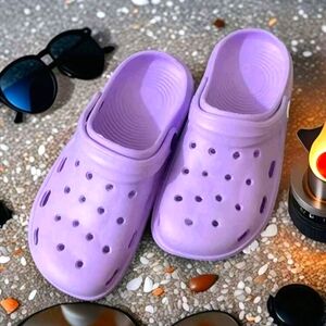 Purple Slip-On Clogs